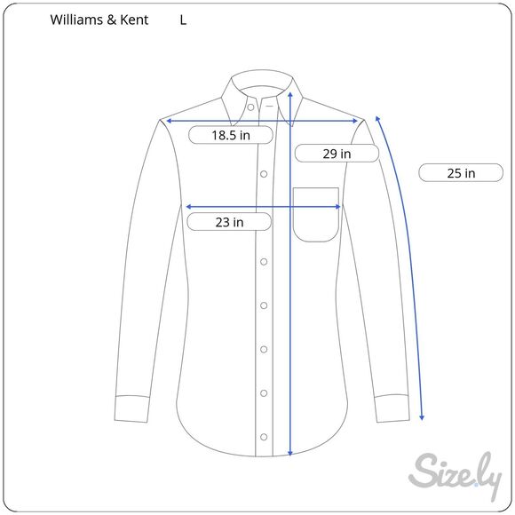 Williams & Kent Grey Plaid Button Down Men's Shirt Size L - Picture 8 of 8